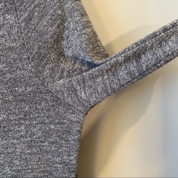 Aritzia-Ardant Heather Grey Bodycon Midi Long Sleeve Dress (Size:Medium) - Picture 9 of 12